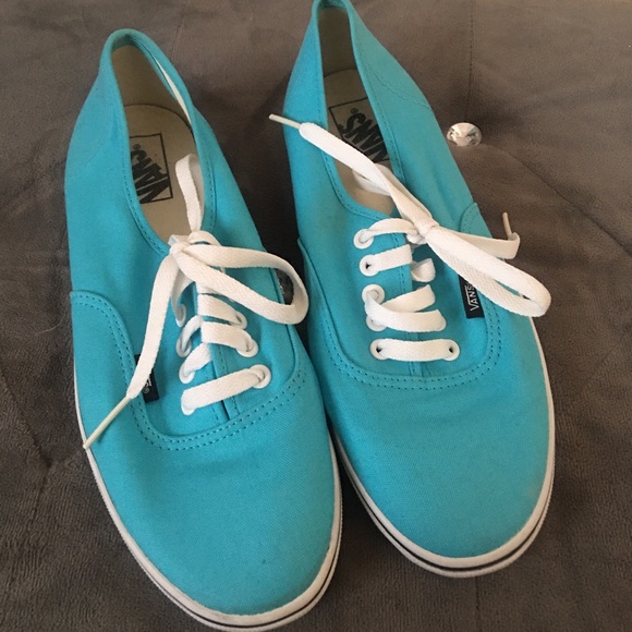 teal vans authentic